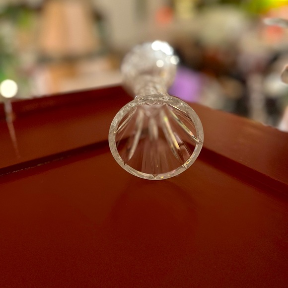 Vintage Lead cut Crystal fluted hand cut base with star design - Picture 4 of 12